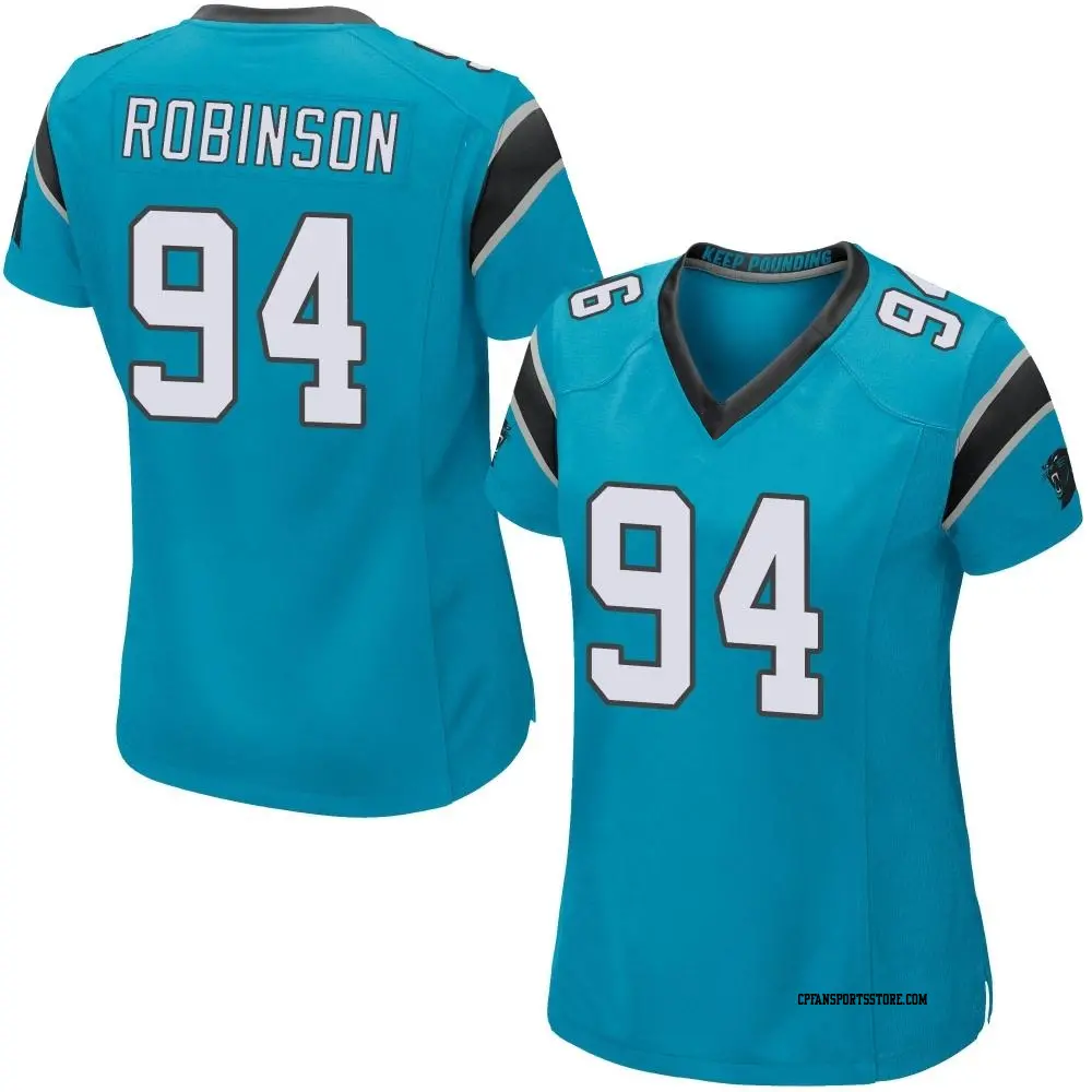 Game Blue Women's A'Shawn Robinson Carolina Panthers Alternate Jersey