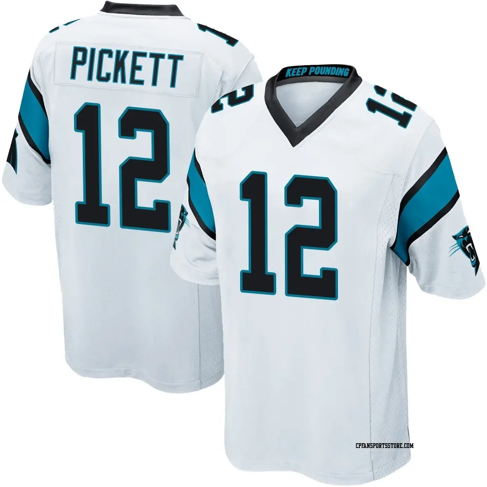 Game White Youth Kenny Pickett Carolina Panthers Jersey