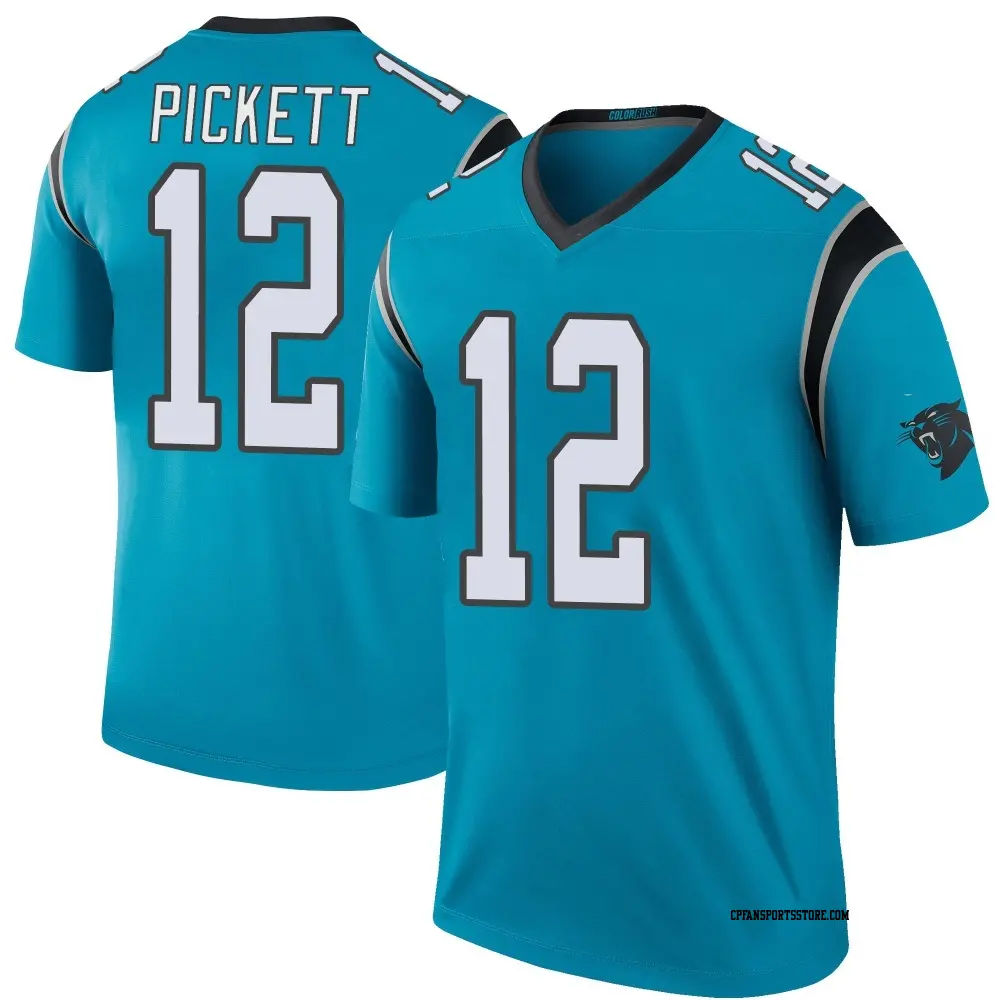 Legend Blue Youth Kenny Pickett Carolina Panthers Color Rush Jersey