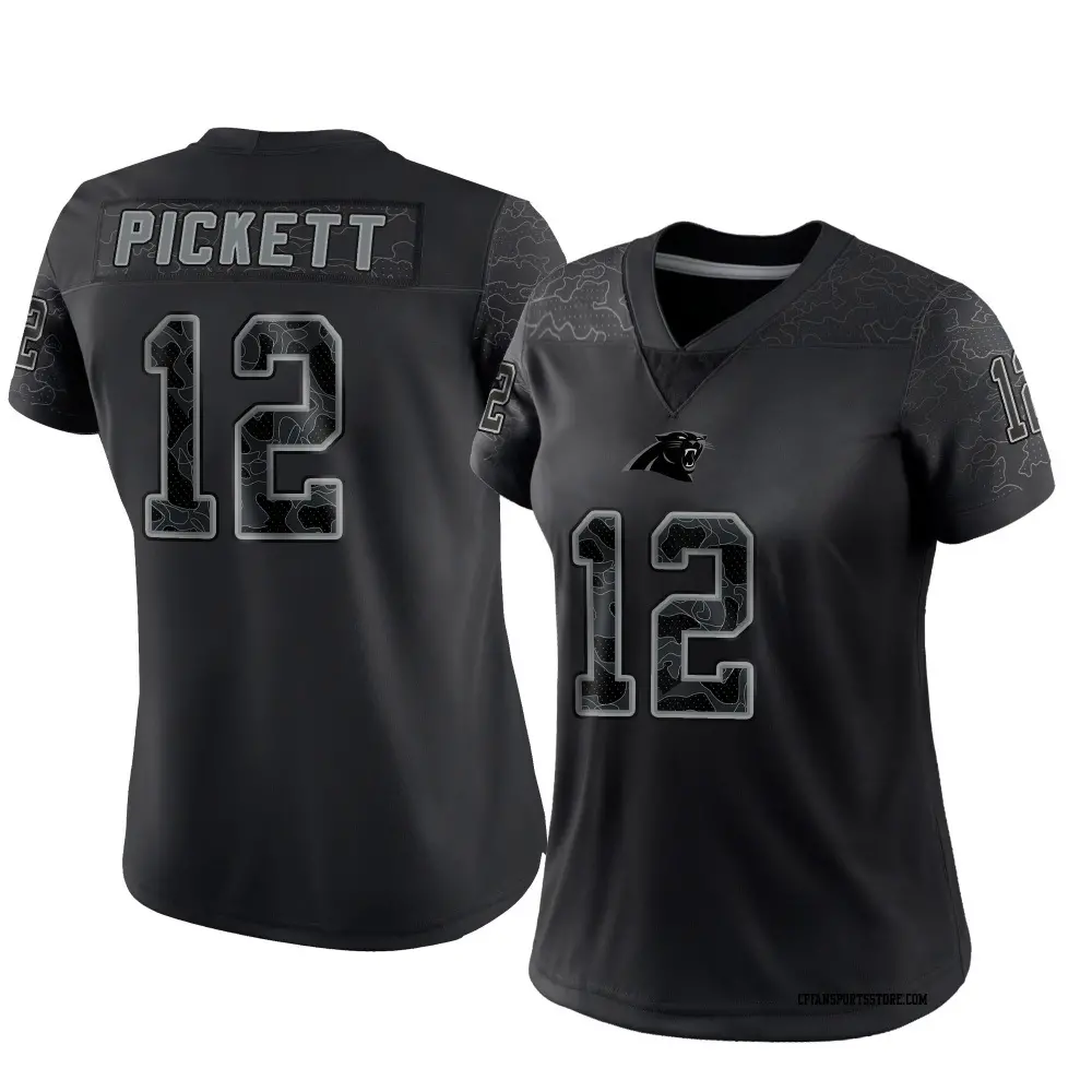 Limited Black Women's Kenny Pickett Carolina Panthers Reflective Jersey