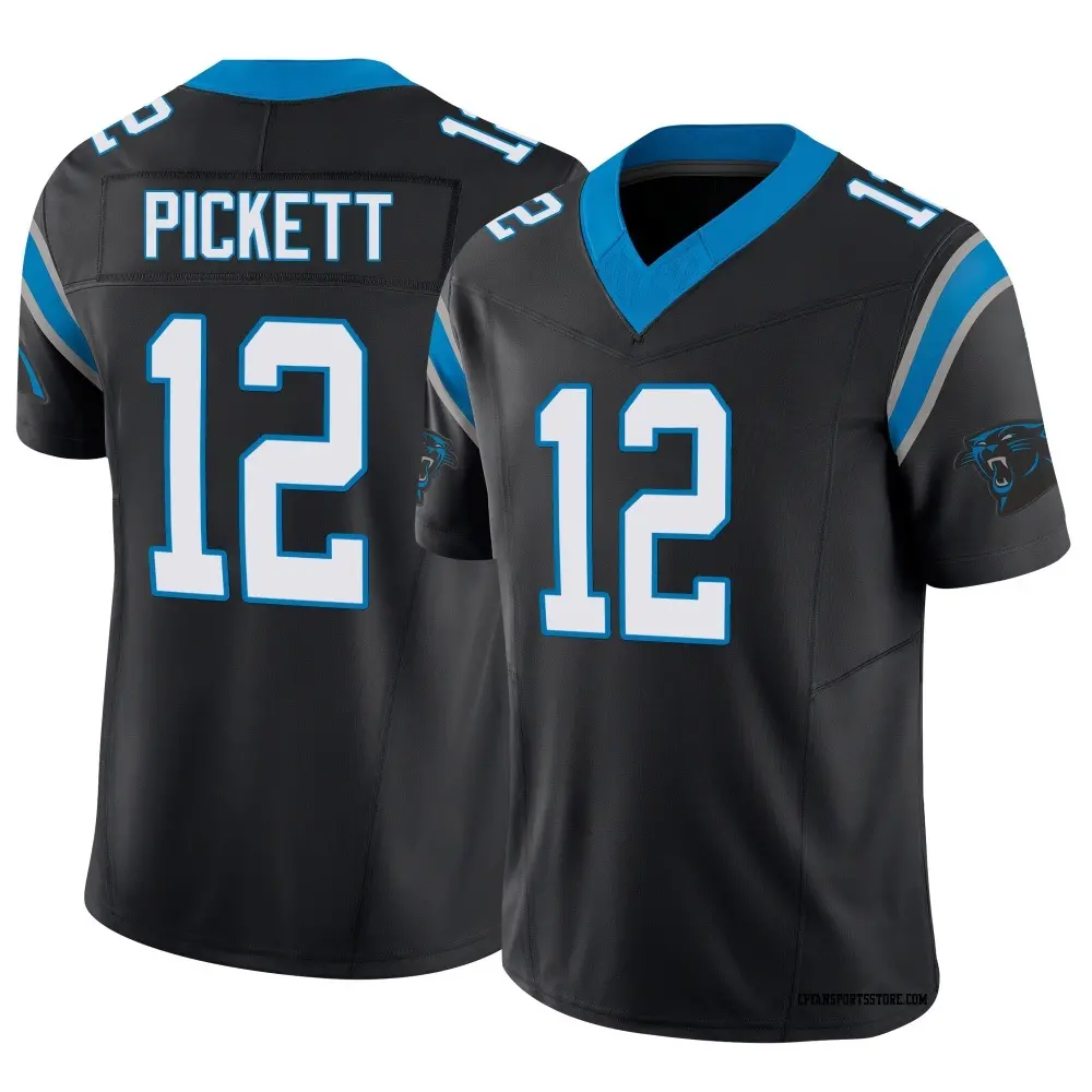 Limited Black Youth Kenny Pickett Carolina Panthers Vapor F.U.S.E. Jersey