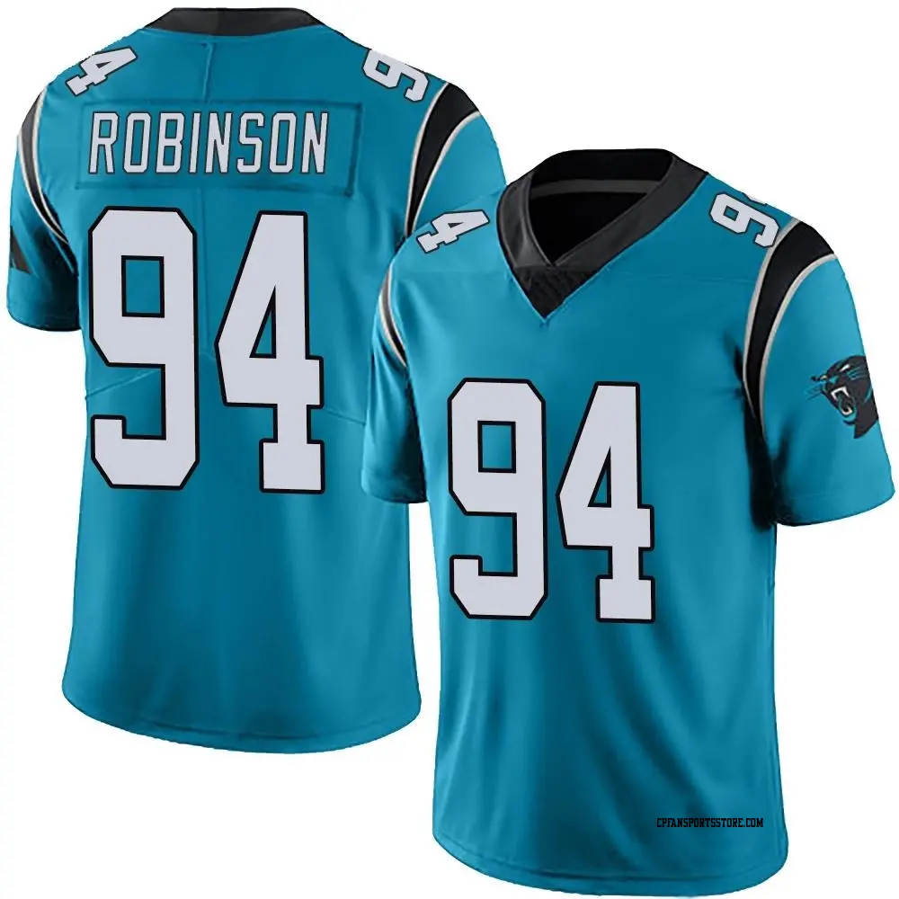 Limited Blue Men's A'Shawn Robinson Carolina Panthers Alternate Vapor Untouchable Jersey