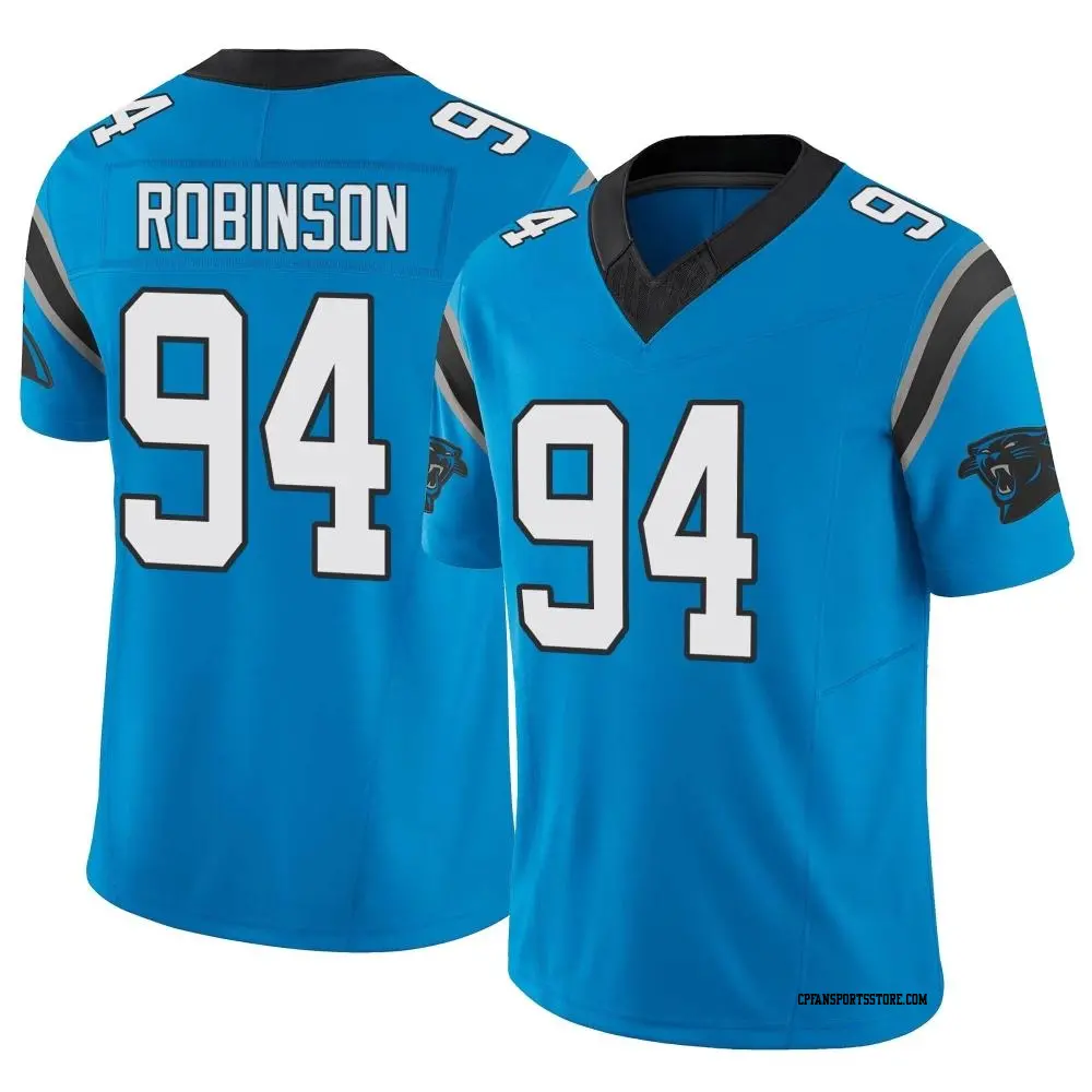 Limited Blue Men's A'Shawn Robinson Carolina Panthers Vapor F.U.S.E. Jersey