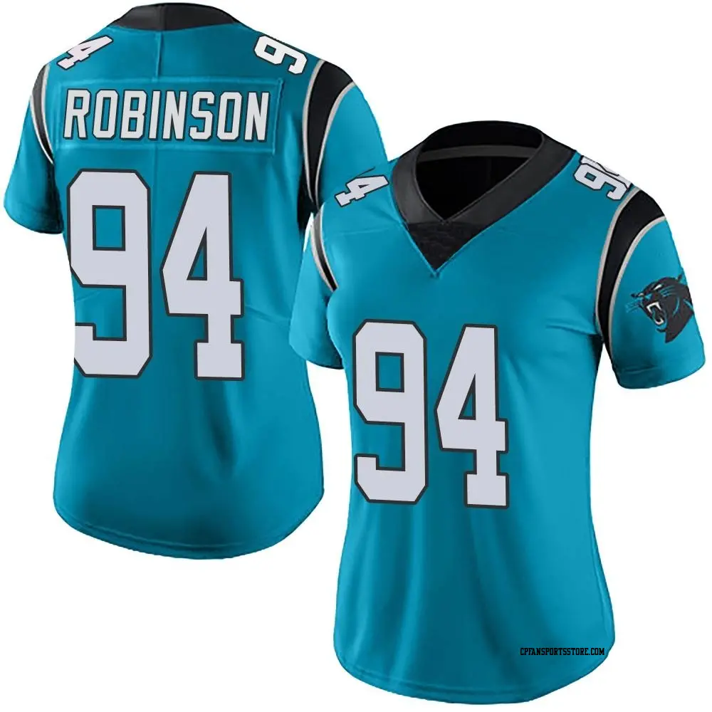 Limited Blue Women's A'Shawn Robinson Carolina Panthers Alternate Vapor Untouchable Jersey
