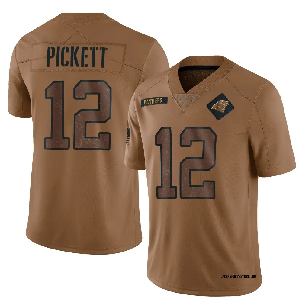 Limited Brown Men's Kenny Pickett Carolina Panthers 2023 Salute To Service Jersey