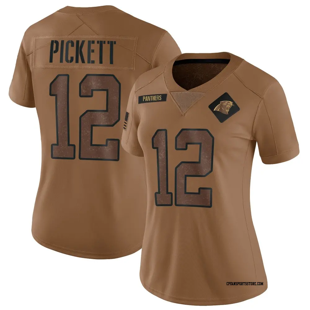 Limited Brown Women's Kenny Pickett Carolina Panthers 2023 Salute To Service Jersey