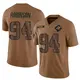 Limited Brown Youth A'Shawn Robinson Carolina Panthers 2023 Salute To Service Jersey