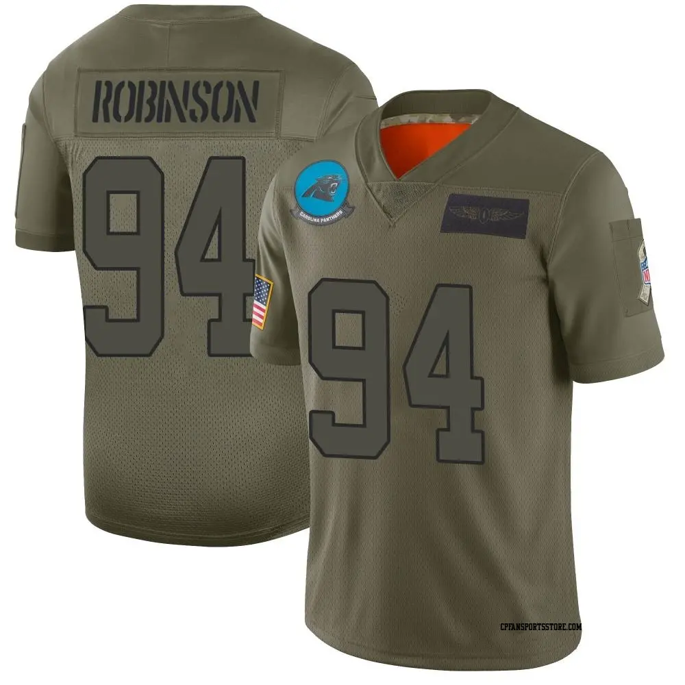 Limited Camo Men's A'Shawn Robinson Carolina Panthers 2019 Salute to Service Jersey