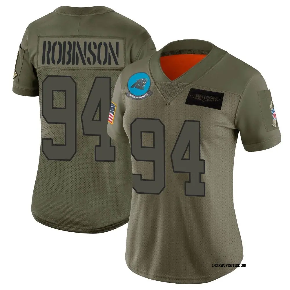 Limited Camo Women's A'Shawn Robinson Carolina Panthers 2019 Salute to Service Jersey