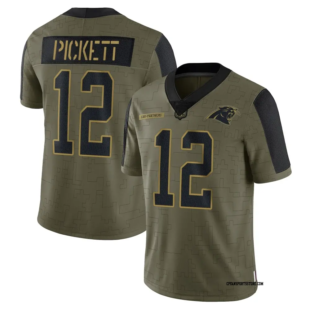 Limited Olive Men's Kenny Pickett Carolina Panthers 2021 Salute To Service Jersey