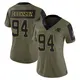 Limited Olive Women's A'Shawn Robinson Carolina Panthers 2021 Salute To Service Jersey