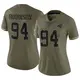 Limited Olive Women's A'Shawn Robinson Carolina Panthers 2022 Salute To Service Jersey