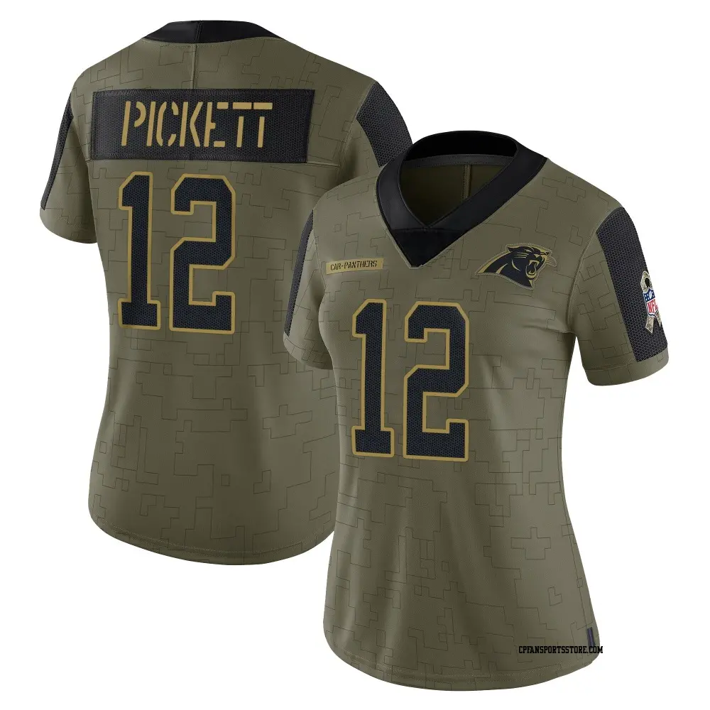 Limited Olive Women's Kenny Pickett Carolina Panthers 2021 Salute To Service Jersey