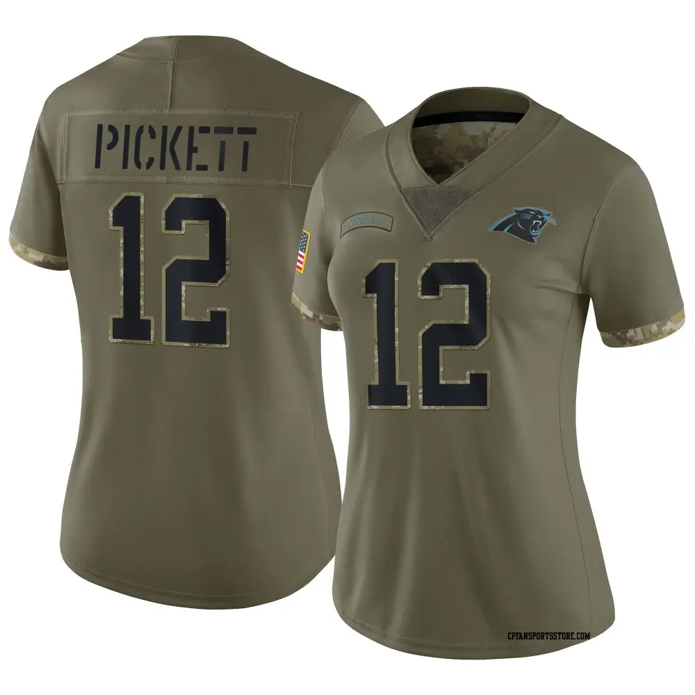 Limited Olive Women's Kenny Pickett Carolina Panthers 2022 Salute To Service Jersey