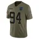 Limited Olive Youth A'Shawn Robinson Carolina Panthers 2025 Salute to Service Jersey