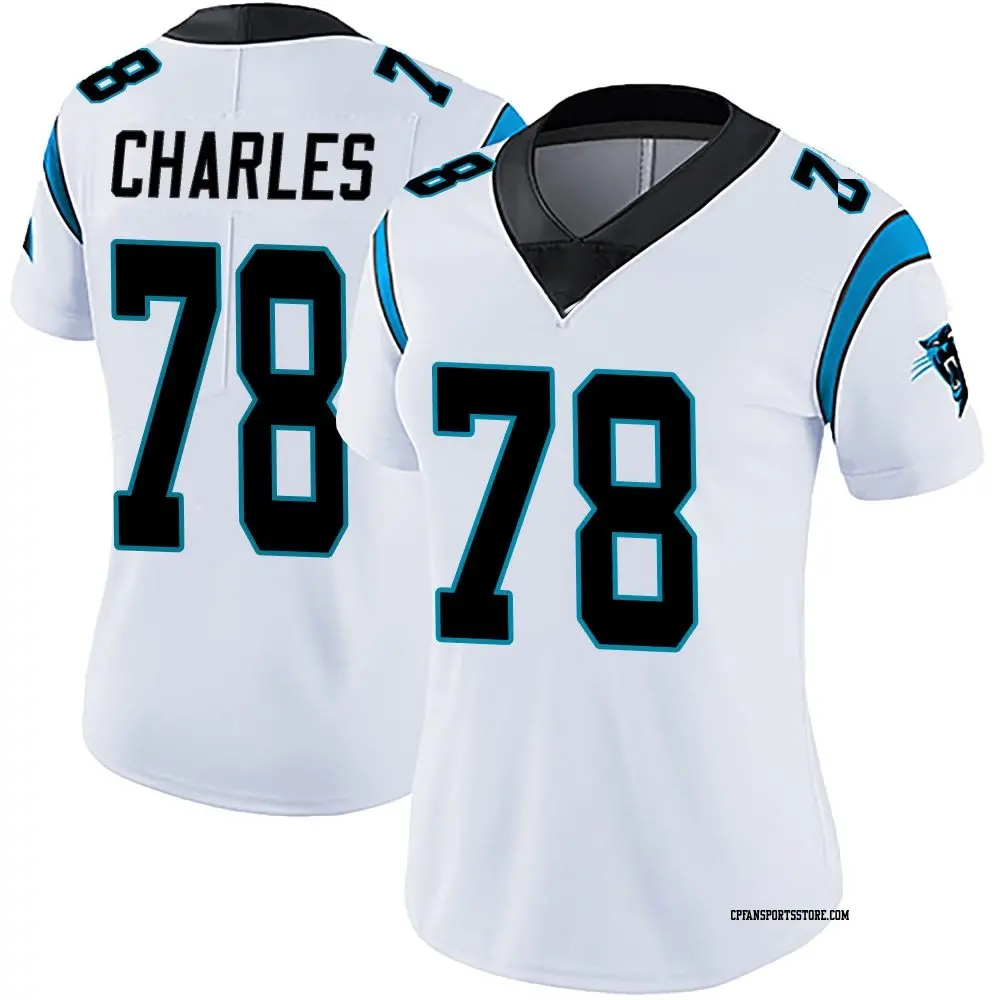 Limited White Women's Saahdiq Charles Carolina Panthers Vapor Untouchable Jersey